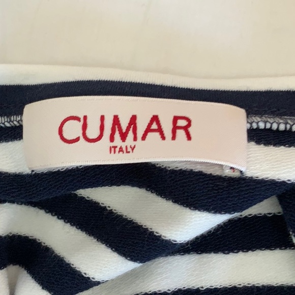 NWOT CUMAR Italy striped tie top - Picture 4 of 4